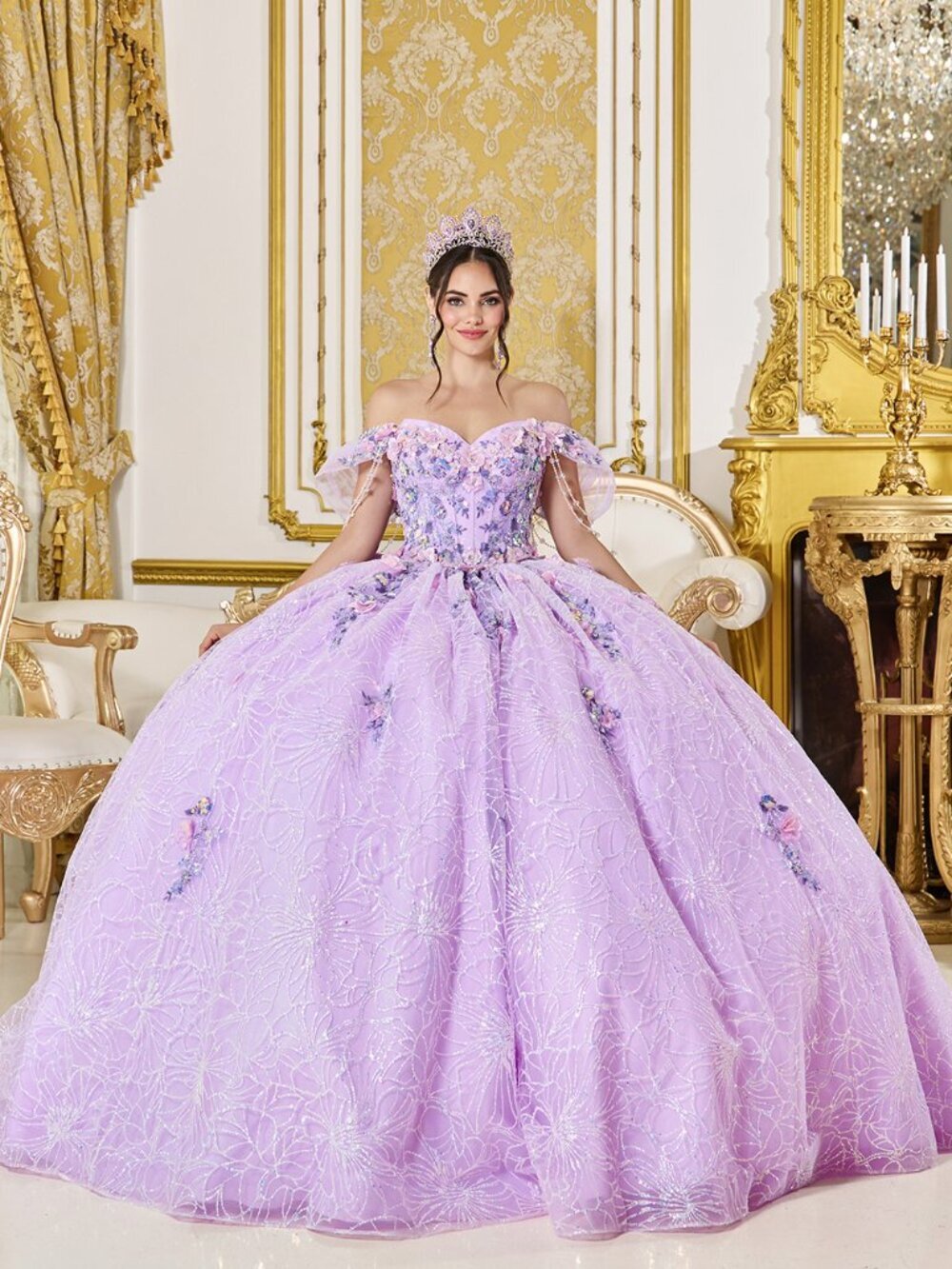 NEW LILAC Evening Gown Floor Length Formal Elegant Stunning 5127